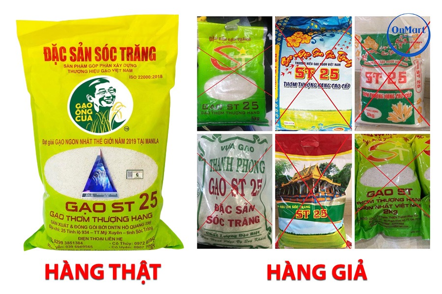 Cách phân biệt gạo st25 thật và giả Cách phân biệt gạo st25 thật và giả