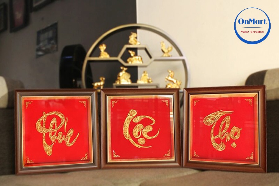 Tranh chữ Phúc Lộc Thọ Tranh chữ Phúc Lộc Thọ
