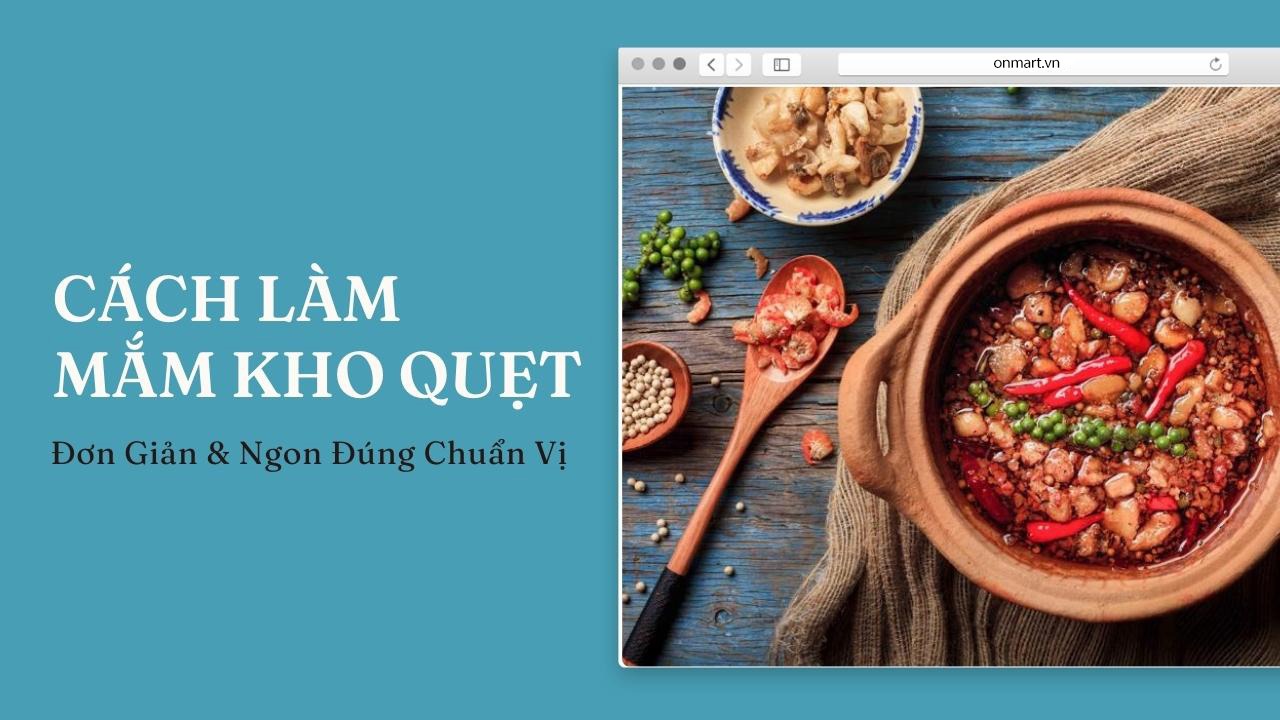 Cách làm mắm kho quẹt ngon