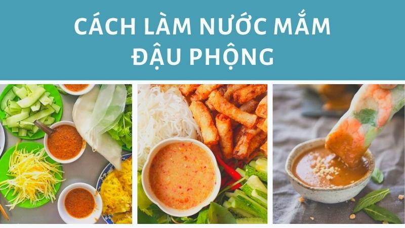 Cách làm nước mắm đậu phộng thơm ngon