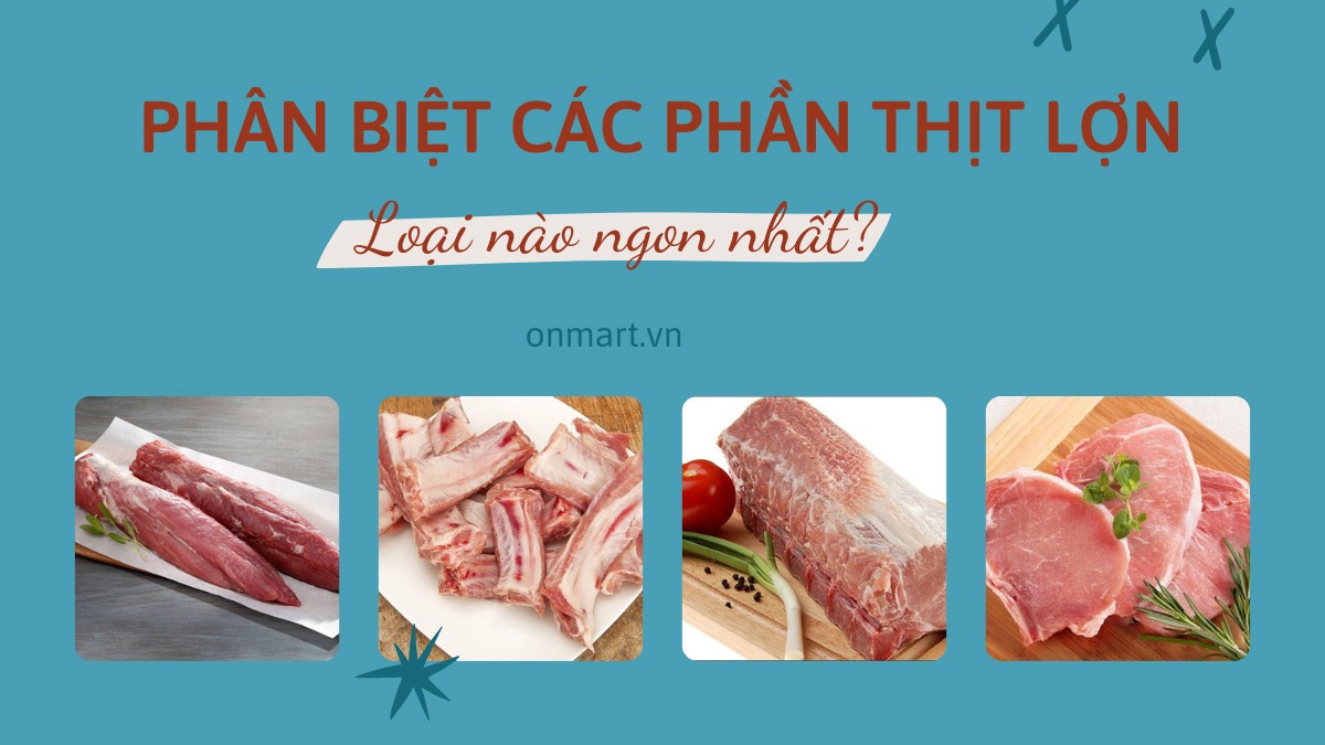 Cách phân biệt các phần thịt của lợn