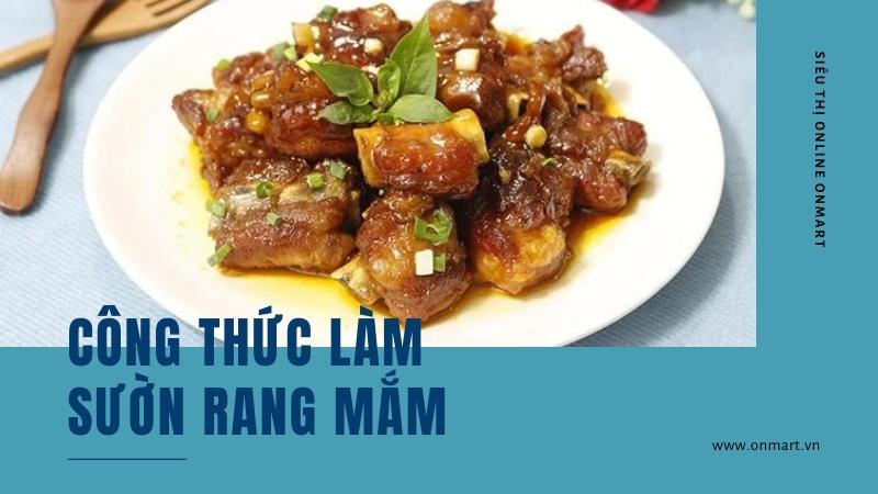 Công thức làm sườn rang mắm
