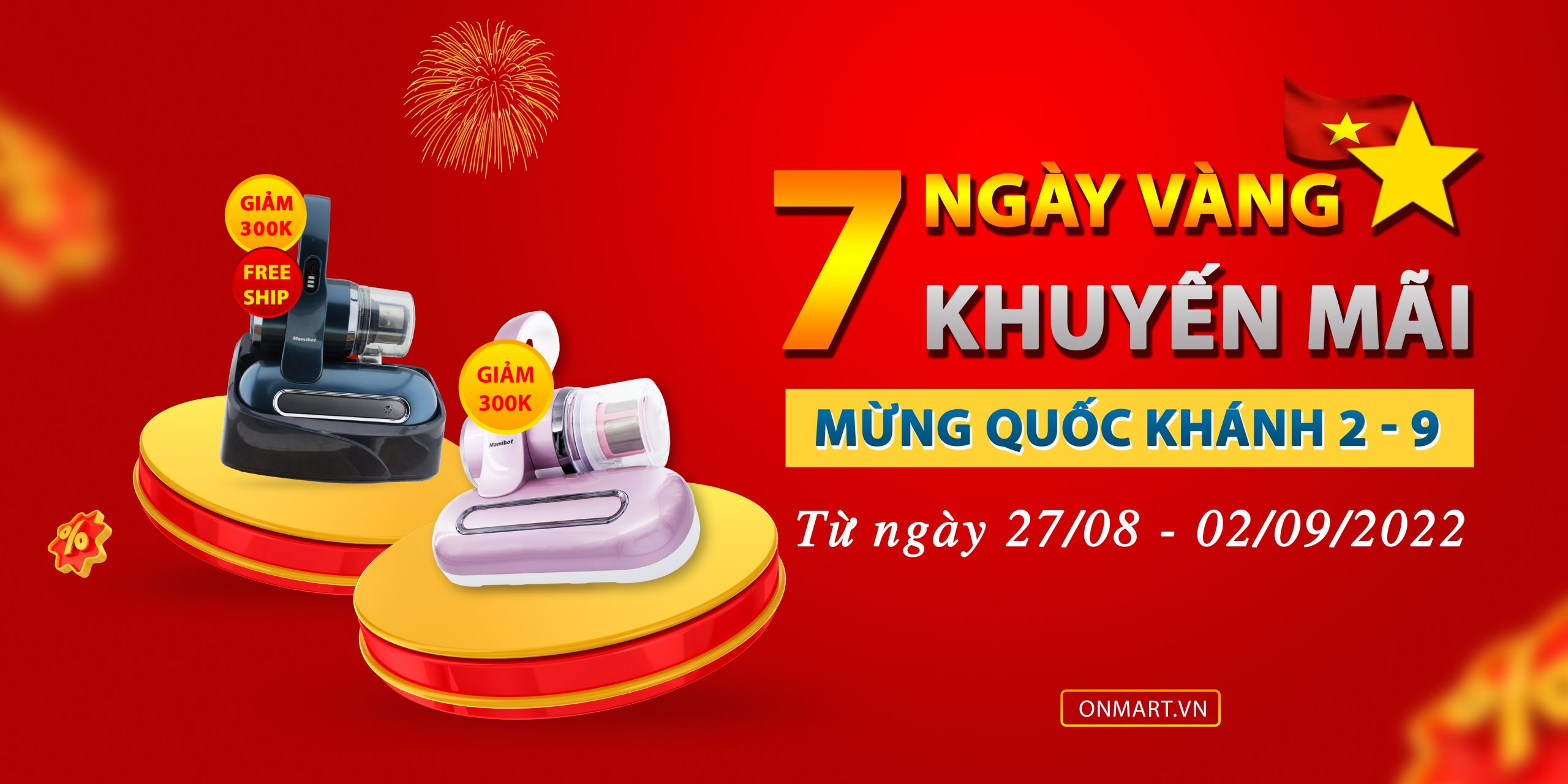 Mamibot khuyến mãi ngày quốc khánh
