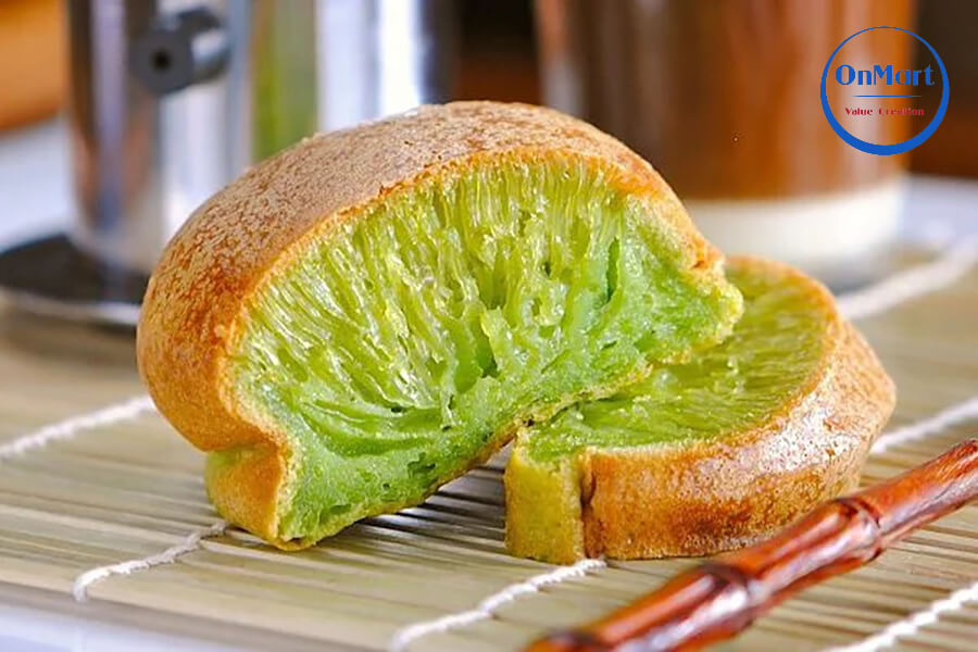 Bánh bò nướng lá dứa Bánh bò nướng lá dứa