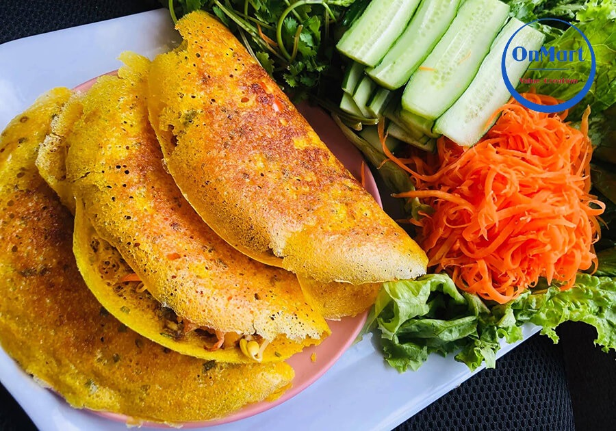 Cách làm bánh xèo miền Trung bằng bột gạo Cách làm bánh xèo miền Trung bằng bột gạo