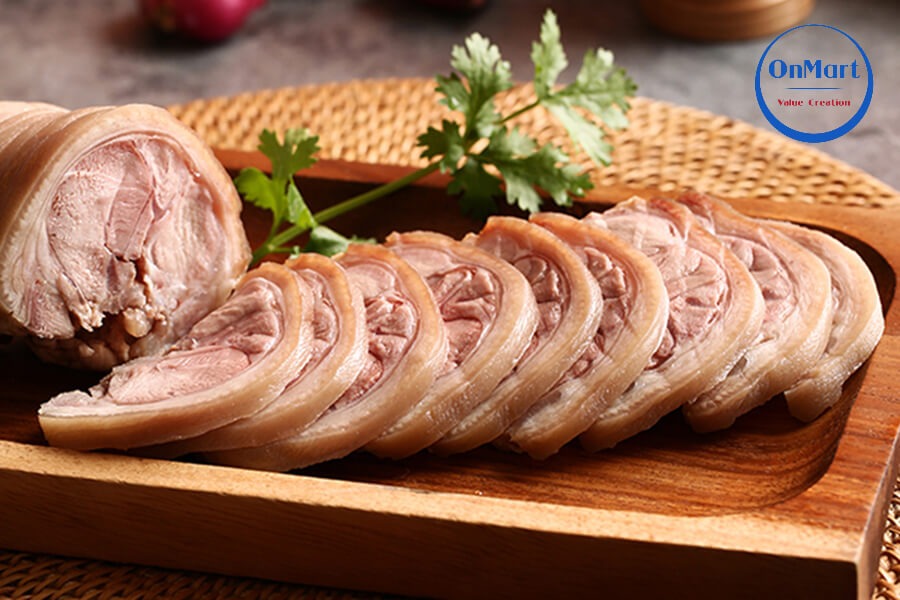 Chân giò rút xương luộc mềm ngon Chân giò rút xương luộc mềm ngon