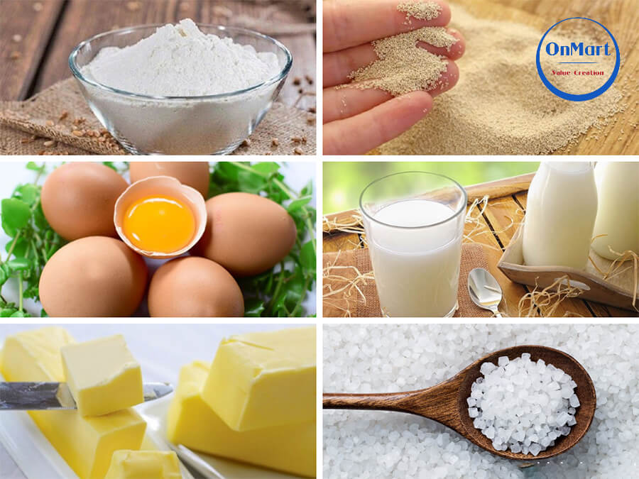 Chuẩn bị nguyên liệu làm bánh gối bột gạo Chuẩn bị nguyên liệu làm bánh gối bột gạo