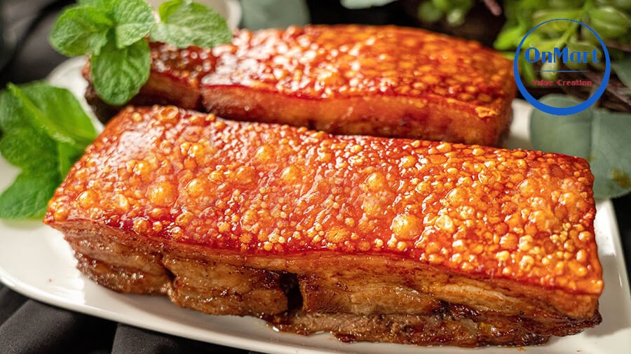 Thịt heo quay da giòn đẹp mắt và thơm ngon Thịt heo quay da giòn đẹp mắt và thơm ngon