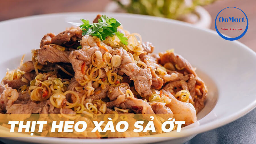 Thịt heo xào sả ớt thơm ngon, đưa cơm Thịt heo xào sả ớt thơm ngon, đưa cơm