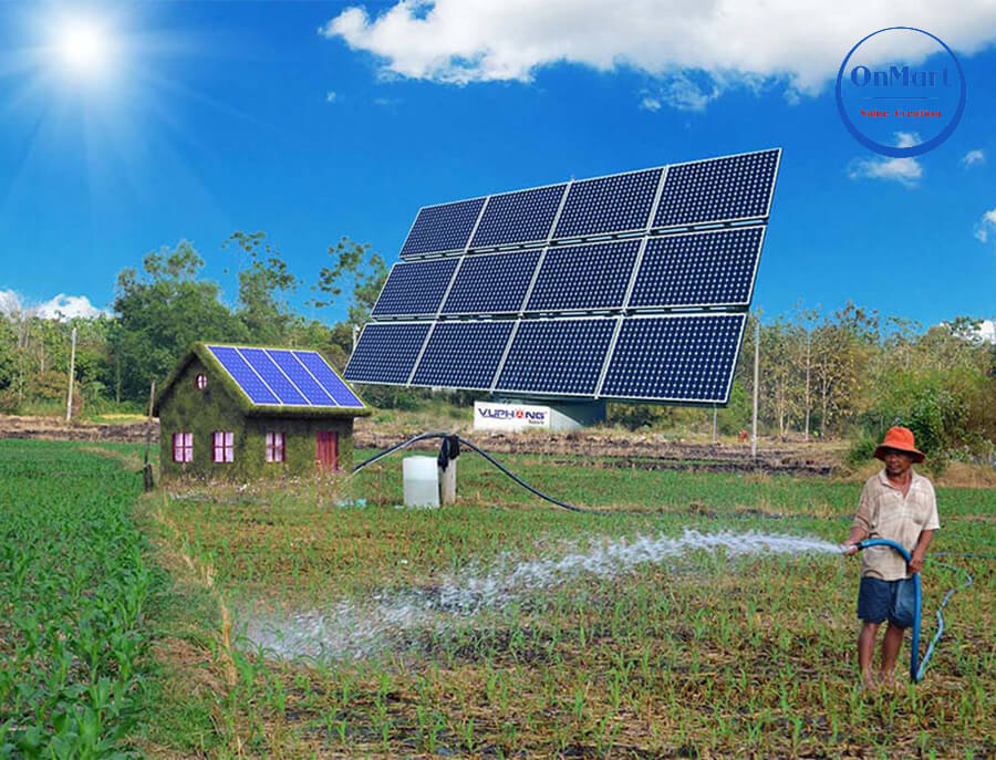Bơm năng lượng mặt trời hay còn gọi là solar pump Bơm năng lượng mặt trời hay còn gọi là solar pump